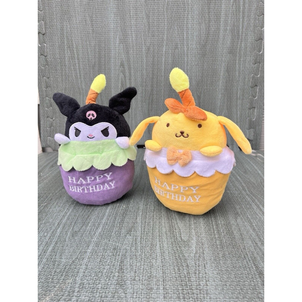 Kuromi and PomPom Purin Birthday‎ Plush 9"